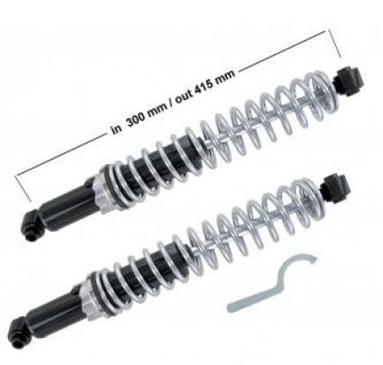 2 Molle Ammortizzatori Posteriori DENCKERMANN D700359 – Per Citroën C3 II E III, Codici OE 5102CV 5102CT