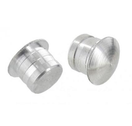 2 Tappi Terminali Per Manubrio Bici In Alluminio Con Chiave A Brugola, Diametro Regolabile 15-23,5 Mm, Colore Argento