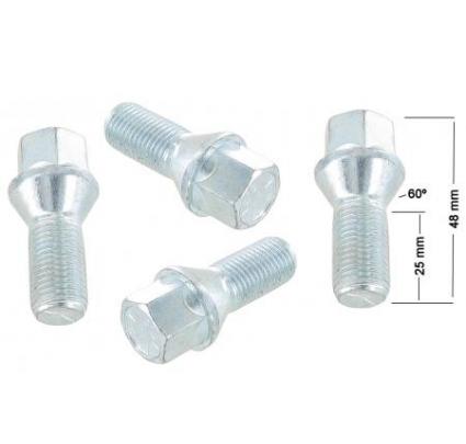 Bulloni A Testa Tonda Quadra (Carriage Bolts) 1/2-13 X 8&Prime; &ndash; 26 Pezzi In Acciaio Zincato